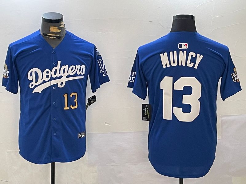 Men Los Angeles Dodgers #13 Muncy Blue Game 2024 Nike MLB Jersey style 11202->los angeles dodgers->MLB Jersey